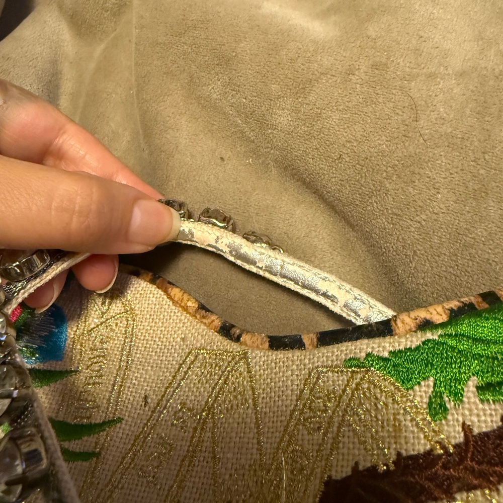 Beverly Feldman Embroidered Rhinestone Floral Sandals - Picture 11 of 11